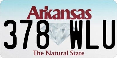 AR license plate 378WLU