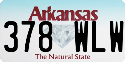 AR license plate 378WLW