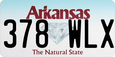 AR license plate 378WLX