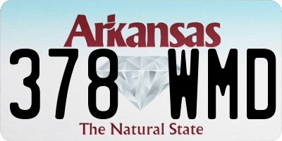 AR license plate 378WMD
