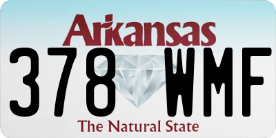AR license plate 378WMF