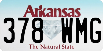 AR license plate 378WMG