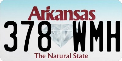 AR license plate 378WMH