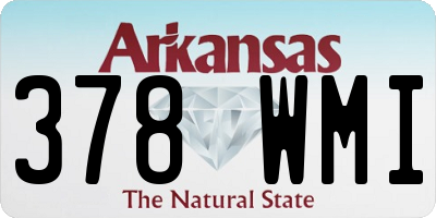 AR license plate 378WMI