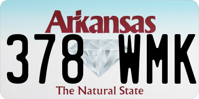 AR license plate 378WMK