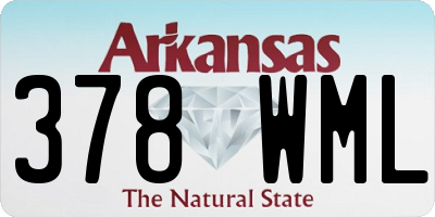 AR license plate 378WML