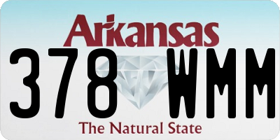 AR license plate 378WMM