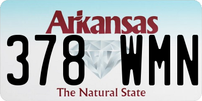 AR license plate 378WMN