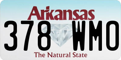 AR license plate 378WMO