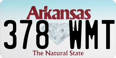 AR license plate 378WMT