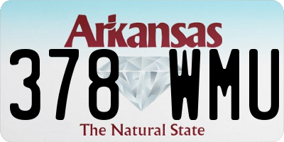 AR license plate 378WMU
