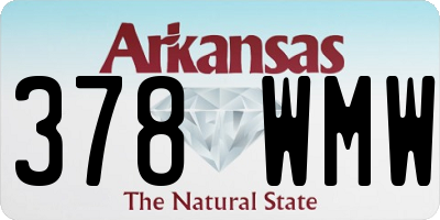 AR license plate 378WMW