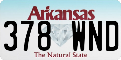 AR license plate 378WND