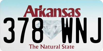 AR license plate 378WNJ