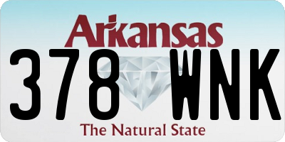 AR license plate 378WNK