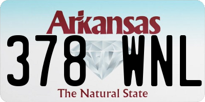 AR license plate 378WNL