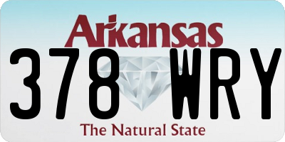 AR license plate 378WRY