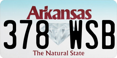 AR license plate 378WSB
