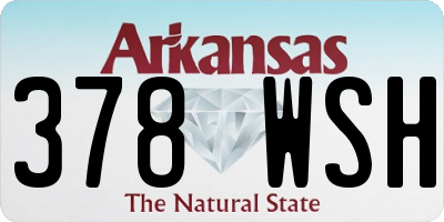 AR license plate 378WSH