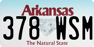 AR license plate 378WSM