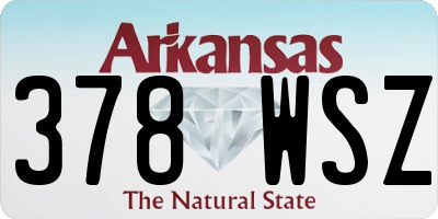 AR license plate 378WSZ