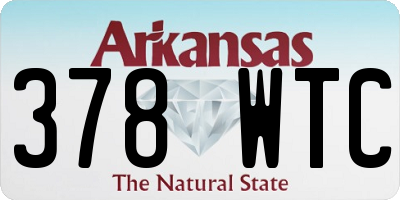 AR license plate 378WTC