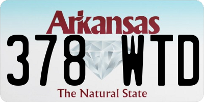 AR license plate 378WTD
