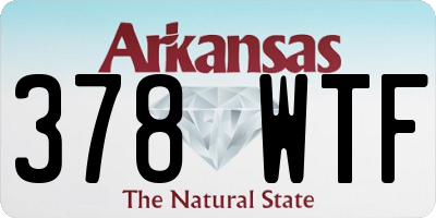 AR license plate 378WTF