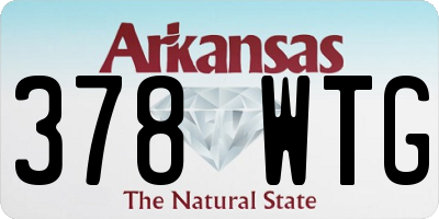 AR license plate 378WTG