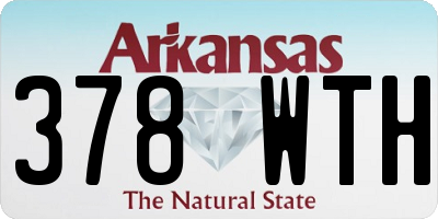 AR license plate 378WTH