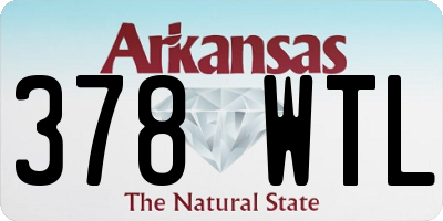 AR license plate 378WTL