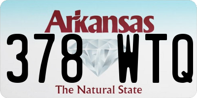 AR license plate 378WTQ