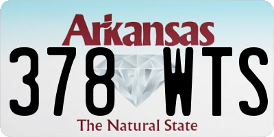 AR license plate 378WTS