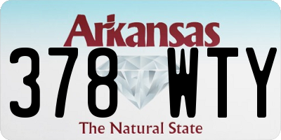 AR license plate 378WTY