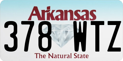 AR license plate 378WTZ