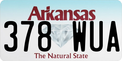 AR license plate 378WUA