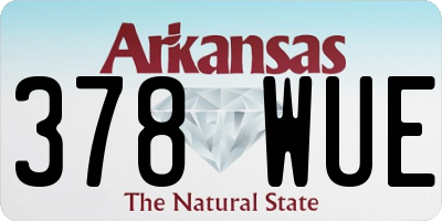 AR license plate 378WUE