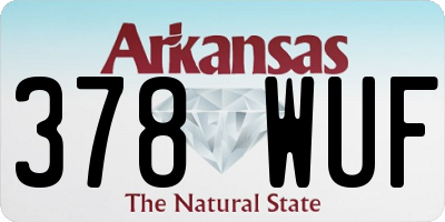 AR license plate 378WUF