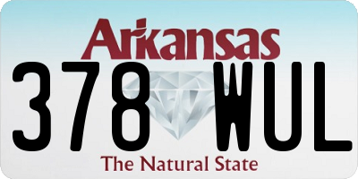 AR license plate 378WUL