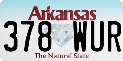 AR license plate 378WUR