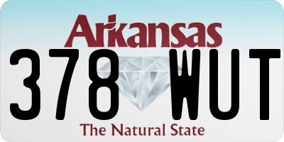 AR license plate 378WUT