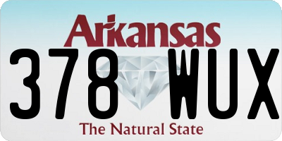 AR license plate 378WUX