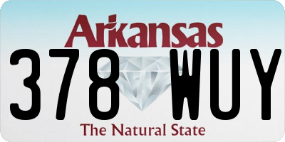 AR license plate 378WUY
