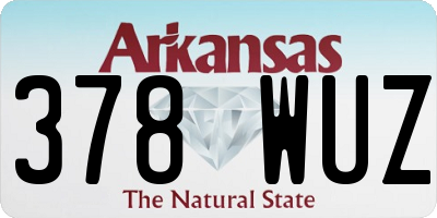 AR license plate 378WUZ
