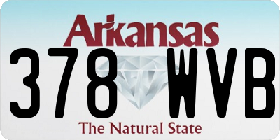 AR license plate 378WVB