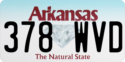 AR license plate 378WVD