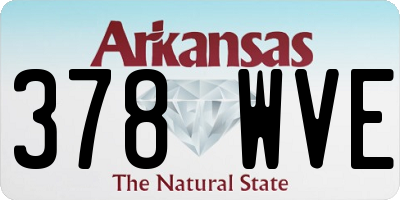 AR license plate 378WVE