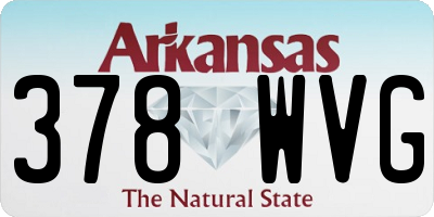 AR license plate 378WVG