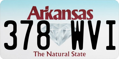 AR license plate 378WVI