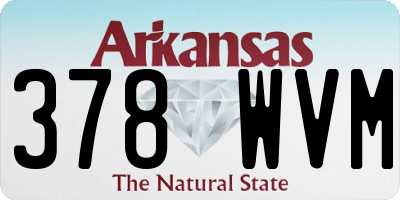 AR license plate 378WVM